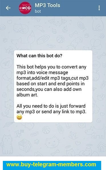  Telegram robot Mp3Toolsbot